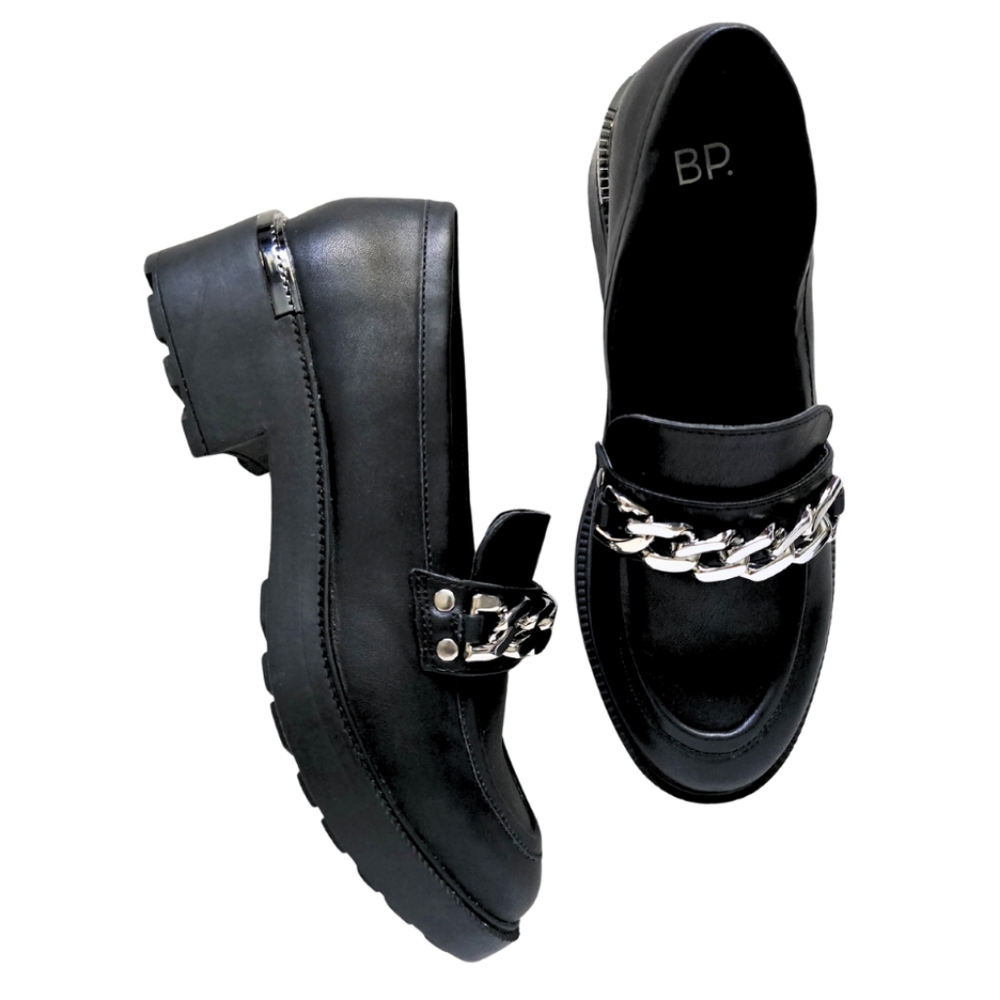 BP. Nordstrom BENNI Chunky Platform Lug Slip On Loafers 7.5M Chain